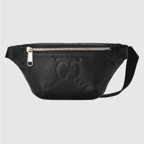 gucci 658582|Small belt bag in black leather .